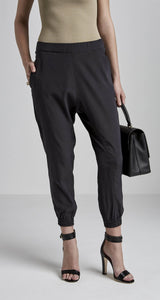 SILK LOW RISE CUFFED PANT