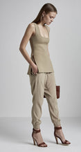 SILK LOW RISE CUFFED PANT
