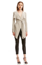 STRETCH LEATHER SLIM LOW RISE TROUSER