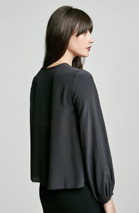 CDC PICOT CROPPED BLOUSE