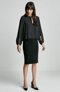 CDC PICOT CROPPED BLOUSE