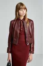 LEATHER BOMBER