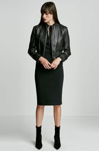 LEATHER BOMBER