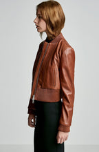 LEATHER BOMBER