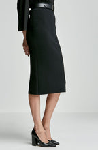 CREPE KNIT SLIT BACK SKIRT
