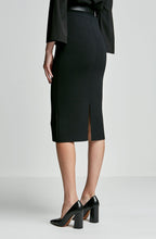 CREPE KNIT SLIT BACK SKIRT