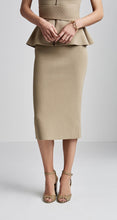 CREPE KNIT SLIT BACK SKIRT