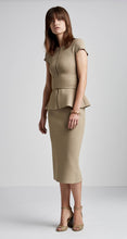 CREPE KNIT SLIT BACK SKIRT