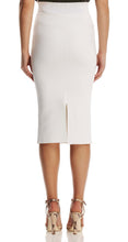 CREPE KNIT SLIT BACK SKIRT