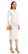 CREPE KNIT SLIT BACK SKIRT