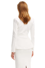 CREPE KNIT WRAP JACKET