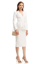 CREPE KNIT WRAP JACKET