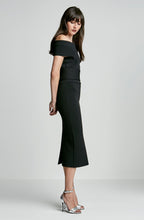 CREPE KNIT COLD SHOULDER MILANO DRESS