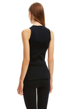 CREPE KNIT RIB TANK