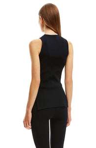 CREPE KNIT RIB TANK