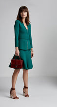 CREPE KNIT V-NECK CURVED HEM JACKET