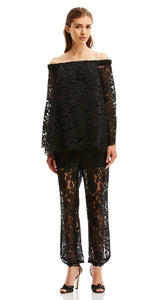 LACE COLD SHOULDER TOP