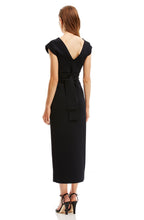CREPE KNIT V-NECK DRESS