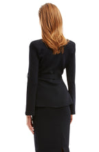 CREPE KNIT WRAP JACKET