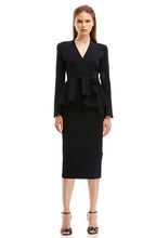 CREPE KNIT WRAP JACKET