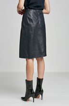 LEATHER WRAP FRONT SKIRT