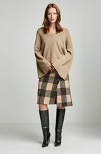 TWEED CHECK SKIRT