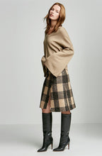 TWEED CHECK SKIRT