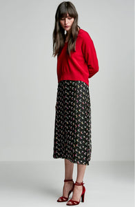 EMBROIDERED BIRD SKIRT