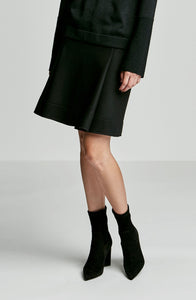 MELTON PLEATED SKIRT