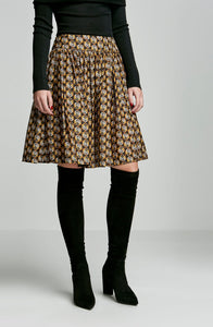 FLORAL FOULARD SKIRT