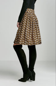 FLORAL FOULARD SKIRT