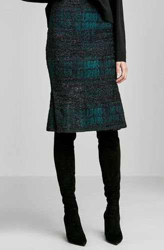 CHECK SIDE KICK SKIRT