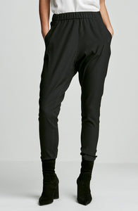 SILK LOW RISE BOYFRIEND PANT in safari green