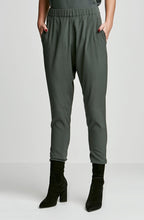 SILK LOW RISE BOYFRIEND PANT in safari green