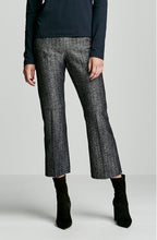 TWEED DENIM FLARED LEG TROUSER