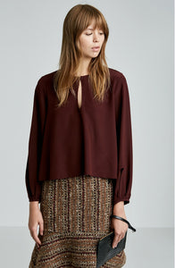 CDC PICOT CROPPED BLOUSE