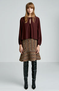 CDC PICOT CROPPED BLOUSE
