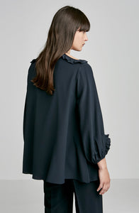 CDC PICOT RUFFLE BLOUSE