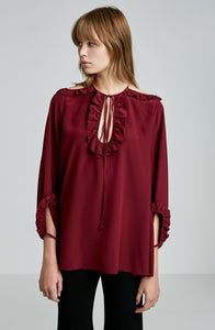 CDC PICOT RUFFLE BLOUSE