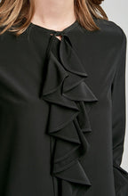 CDC RUFFLE FRONT BLOUSE