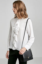 CDC RUFFLE FRONT BLOUSE