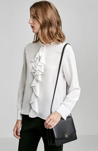 CDC RUFFLE FRONT BLOUSE