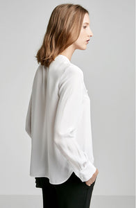 CDC RUFFLE FRONT BLOUSE