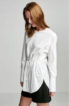 LACED TIE FRONT SHIRT