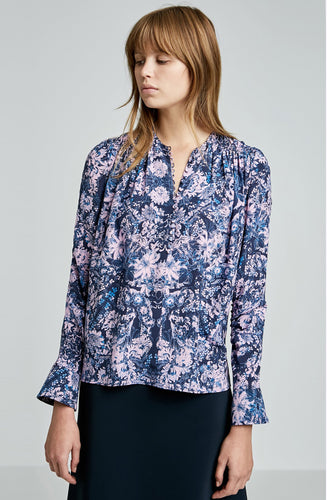 PRINTED FLORAL BLOUSE