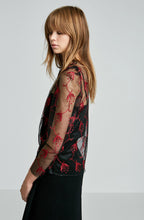 TULLE EMBROIDERED TOP