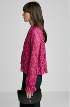 V NECK LACE BLOUSE