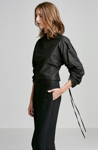 STRETCH TAFFETA TOP