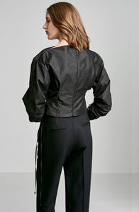 STRETCH TAFFETA TOP