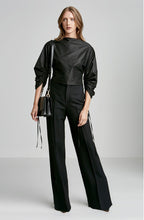 STRETCH TAFFETA TOP